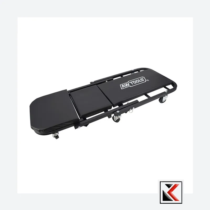 2 in 1 AWTools Garage ligkar en werkplaats kruk