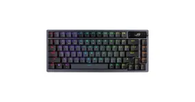 ASUS ROG Azoth, gaming toetsenbord (Gunmetal, US lay-out, ROG NX Red, RGB leds, Hot-swappable, TKL, USB 2.0, Bluetooth, 2,4 GHz)