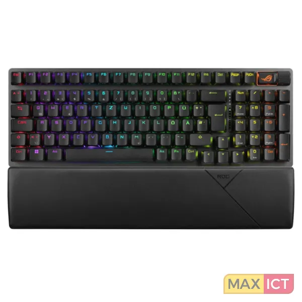 Asus Strix Scope II 96 Wireless toetsenbord Gamen USB + RF Wireless + Bluetooth QWERTZ Duits Zwart