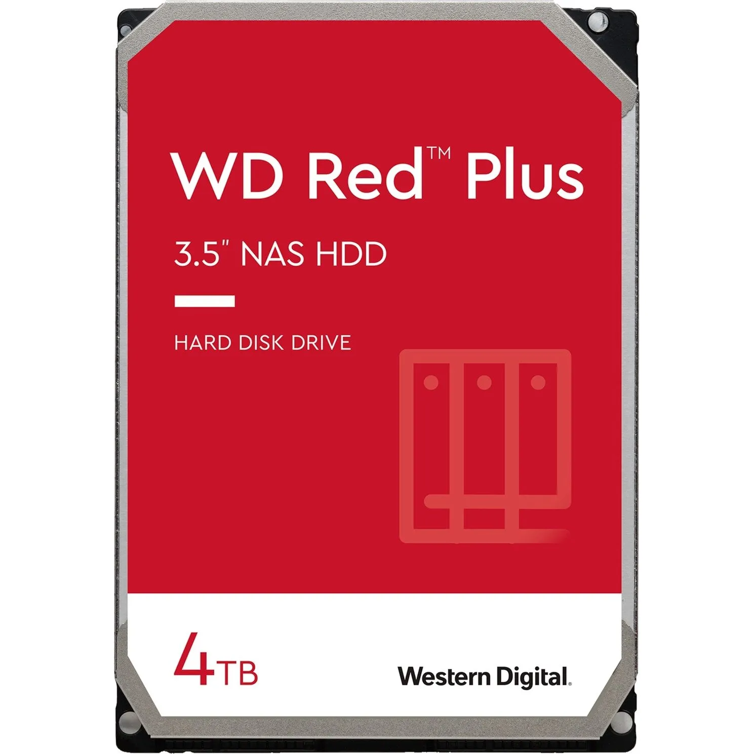 Asustor Nimbustor 4 incl. 4x WD Red Plus 4 TB harde schijf nas (Zwart, 2x LAN, USB, HDMI)