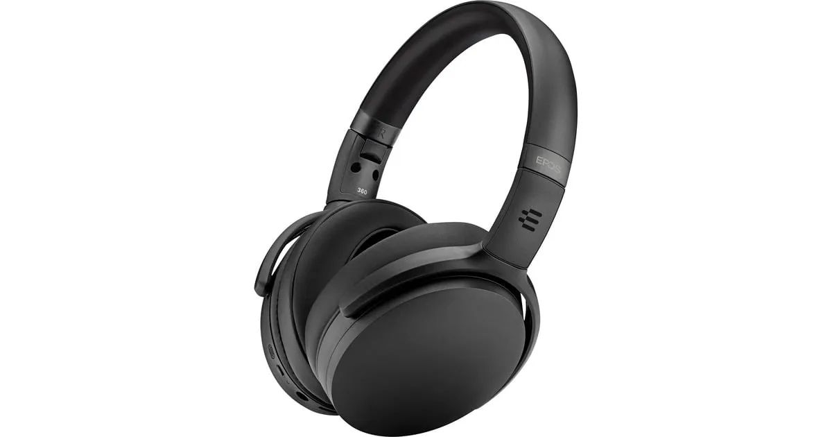 EPOS ADAPT 360 OVEREAR HEADSET (ZWART, BLUETOOTH, USBC)