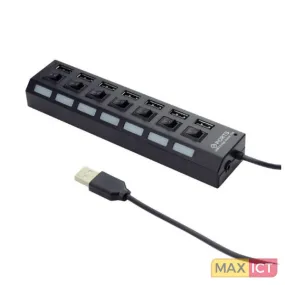 Gembird UHB-U2P7-03 interface hub USB 2.0
