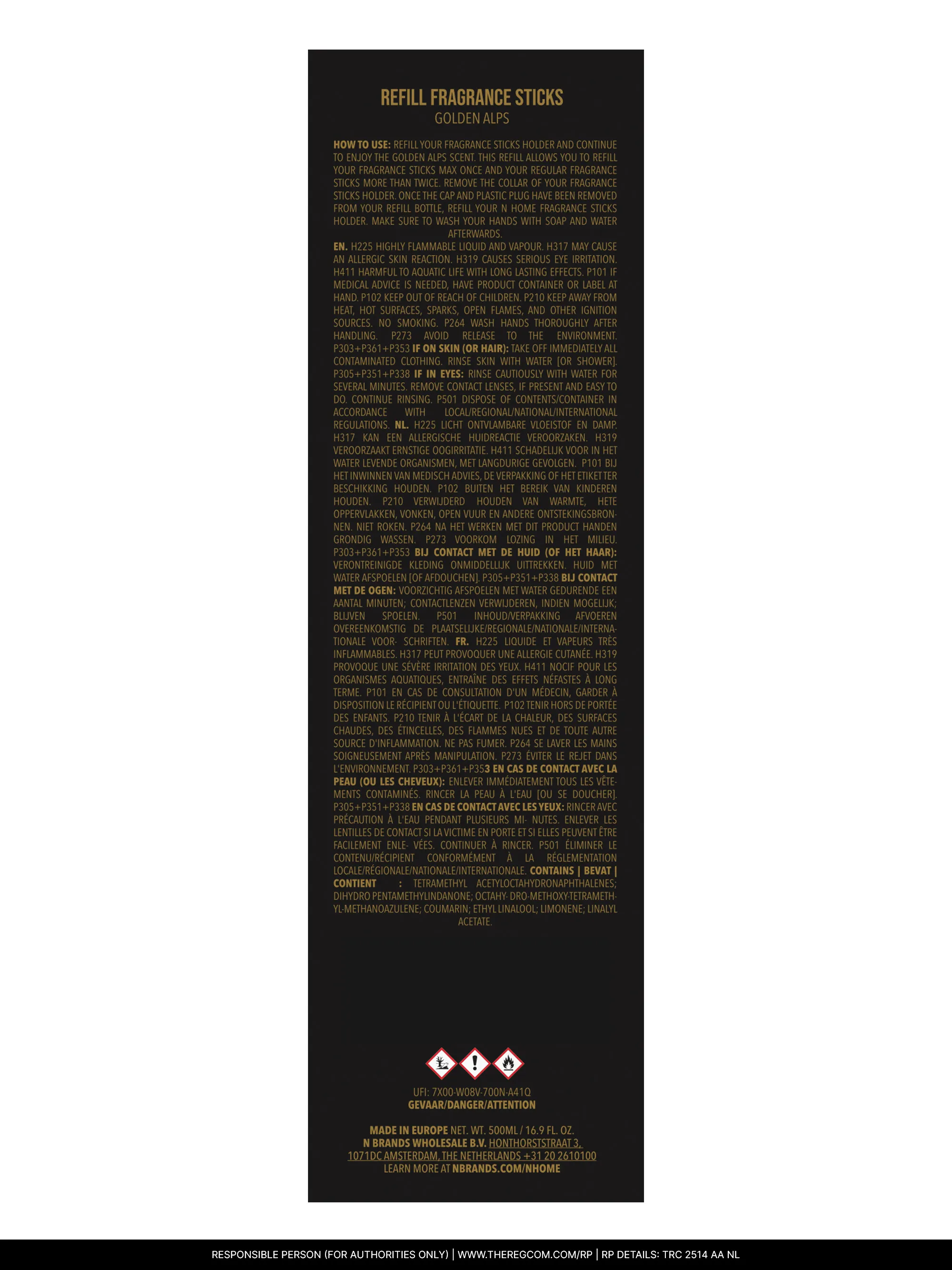 GOLDEN ALPS REFILL FRAGRANCE STICKS