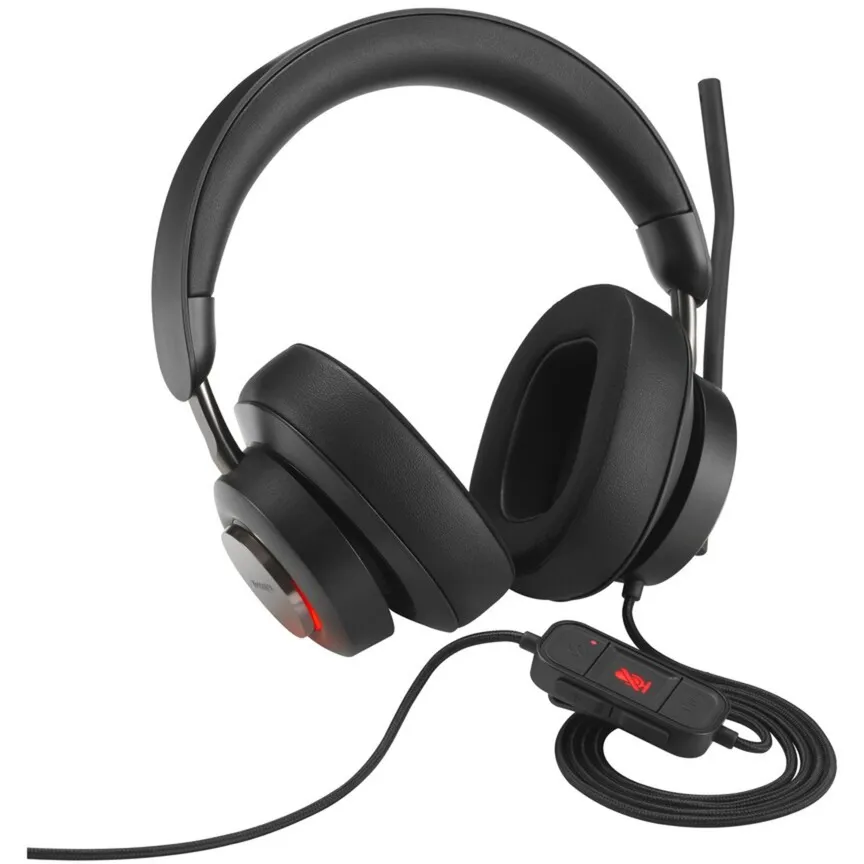 KENSINGTON H2000 USBC OVEREAR HEADSET   (ZWART)