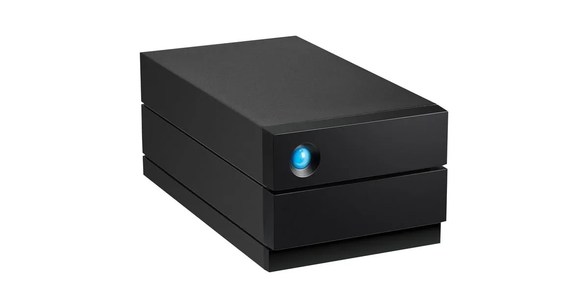 LACIE 2BIG RAID 8 TB EXTERNE HARDE SCHIJF (ZWART, USBC 3.2 (5 GBIT/S))