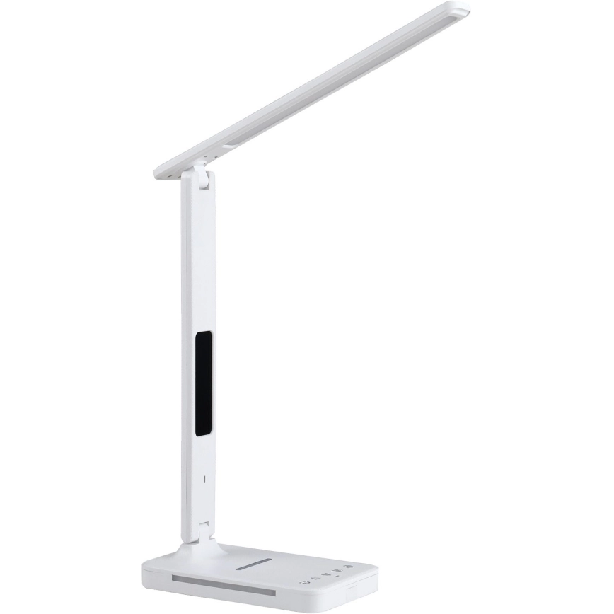 LED DIMBARE TAFEL LAMP MET DRAADLOOS OPLADEN QI, SCHERM EN USBPOORT LED/7W/230V 30006000K WIT