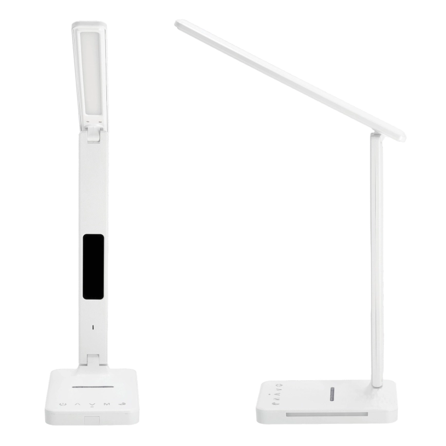 LED DIMBARE TAFEL LAMP MET DRAADLOOS OPLADEN QI, SCHERM EN USBPOORT LED/7W/230V 30006000K WIT