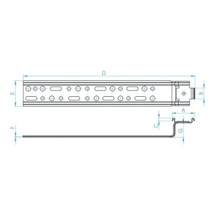 RAAMANKER MS DECOUPE DECEUNINCK ZENDOW DOORGEZET 300 X 45 X 1,25