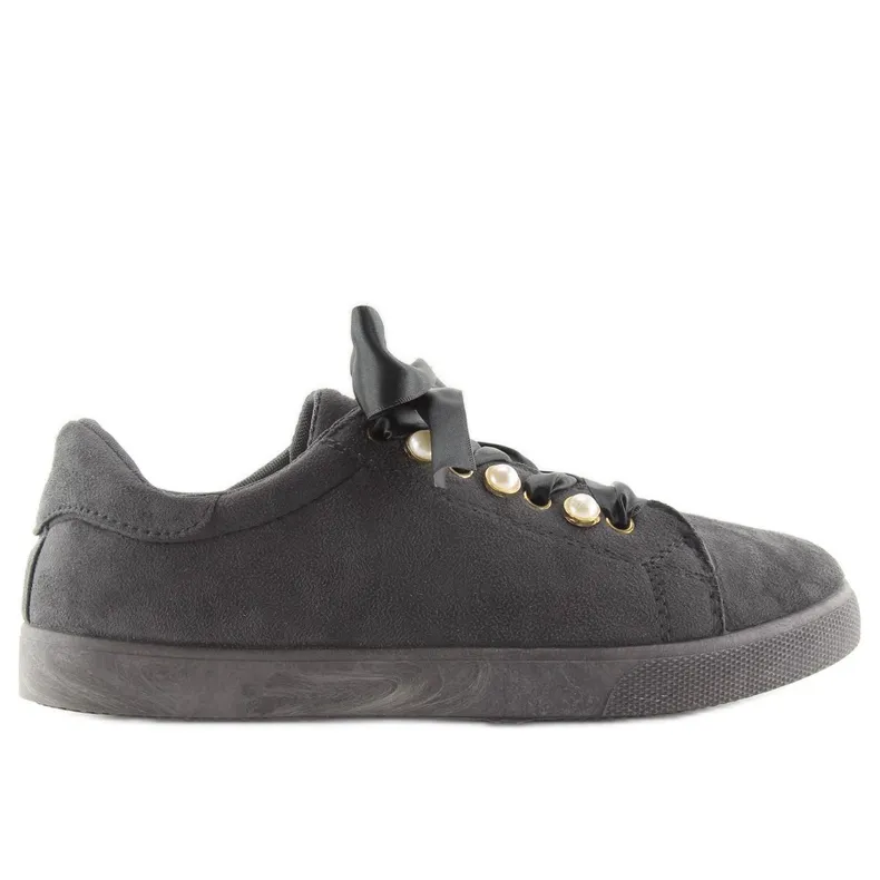 Sneakers Met Parels Tr02 Grijs