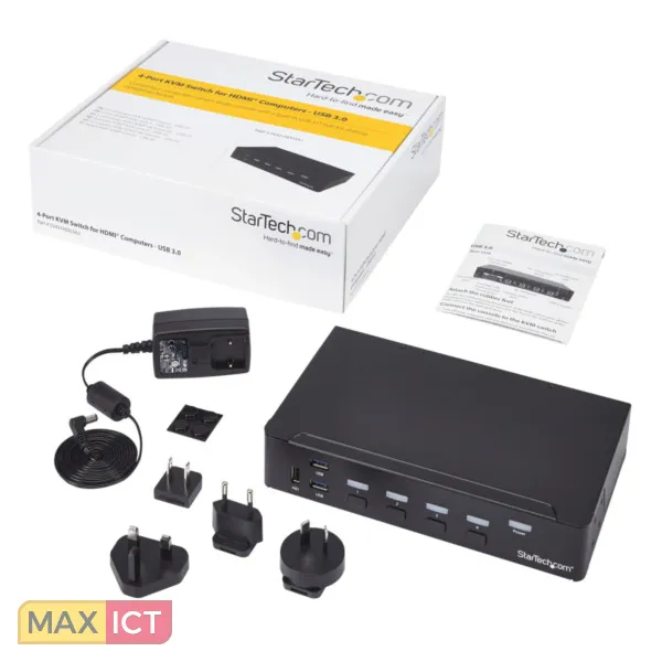 STARTECH .COM 4POORTS HDMI KVM SWITCH USB 3.0 1080P