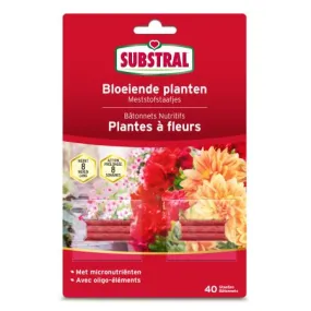 Substral meststofstaafjes bloeiende planten - set van 40 stuks