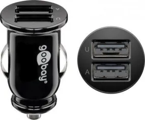 USB AUTOLADER 12V-24V 2-POORT 2.4A ( 12watt )