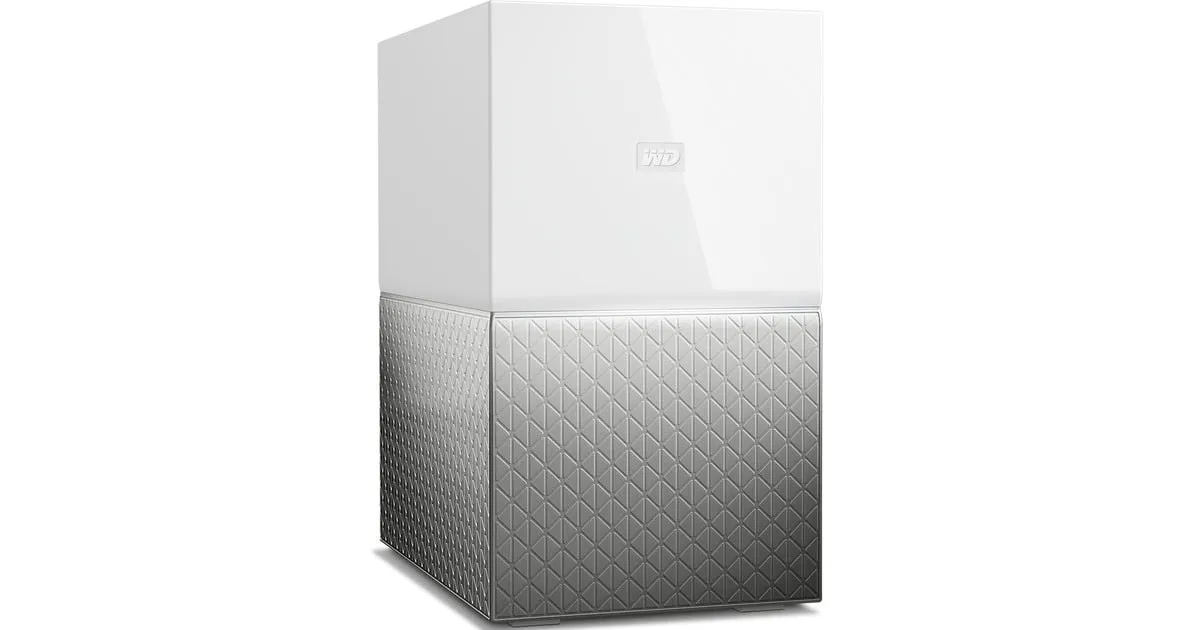 WD MY CLOUD HOME DUO, 6 TB NAS (WIT, 2X USBA 3.2 (5 GBIT/S), LAN)